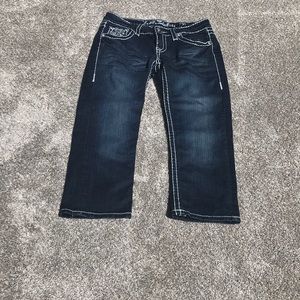 LA Idol embellished crop jeans